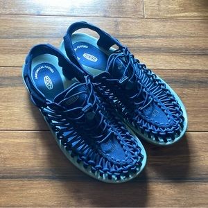 Keen Uneek Navy Blue Sandals - Size 9